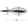 ElectroPlayer Plug Électro Bipolar Silver 7 x 2.5cm